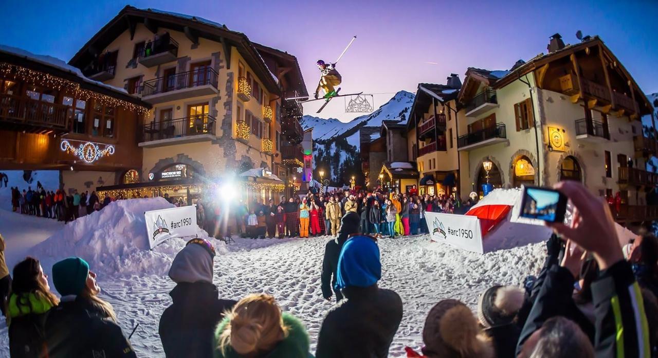 Appartement Arc 1950 M, Ski Au Pied, Piscine Exterieure Chauffee, Remontees Mecaniques A 100M, Sauna Et Salle De Sports Les Arcs  Ngoại thất bức ảnh